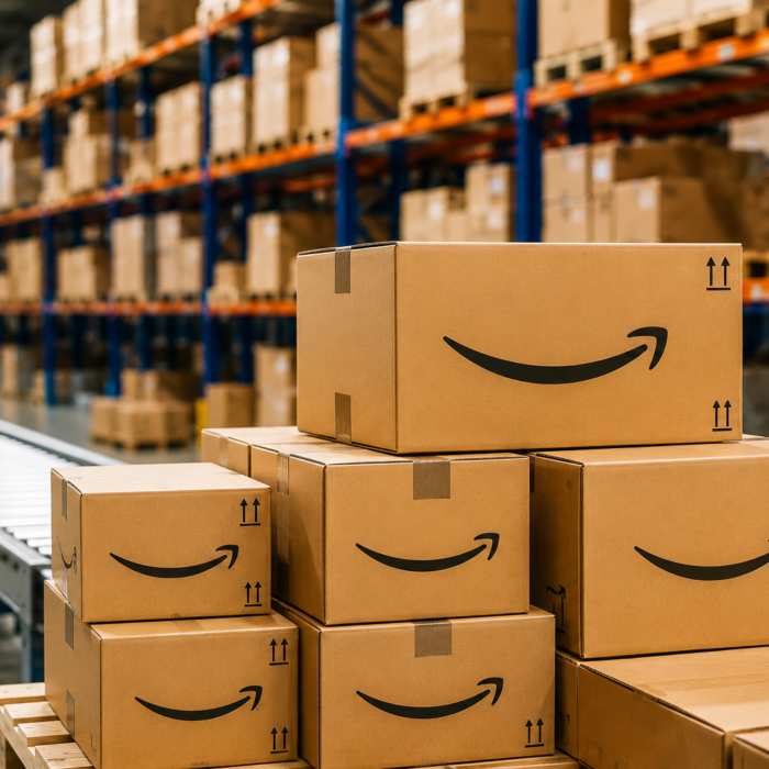 Warehouse of an Amazon FBA distributor company
